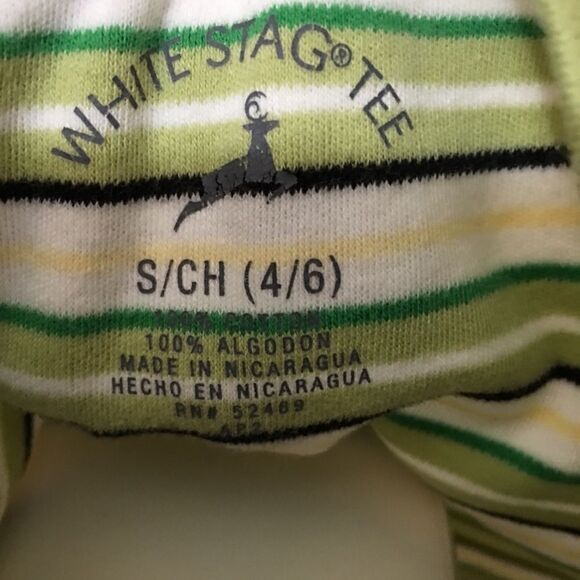 White Stag Vintage Style Stripe Tee! Algoon - Picture 2 of 4